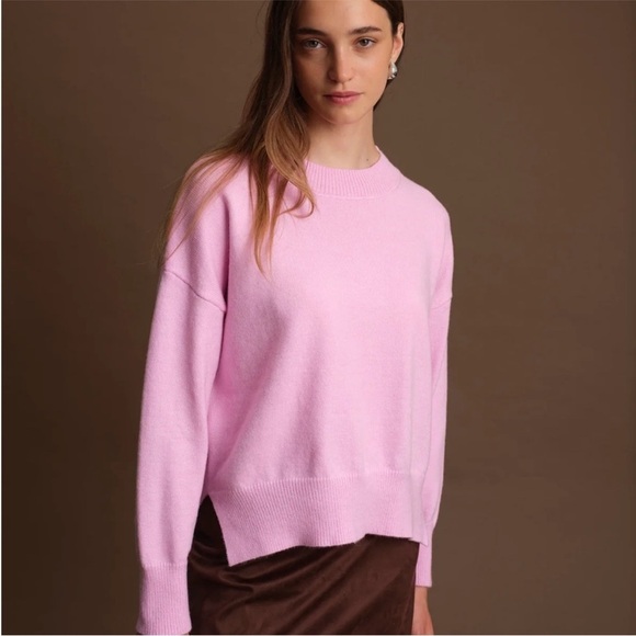 Deluc Sweaters - DELUC Livorno Pink Crew Neck Sweater size small